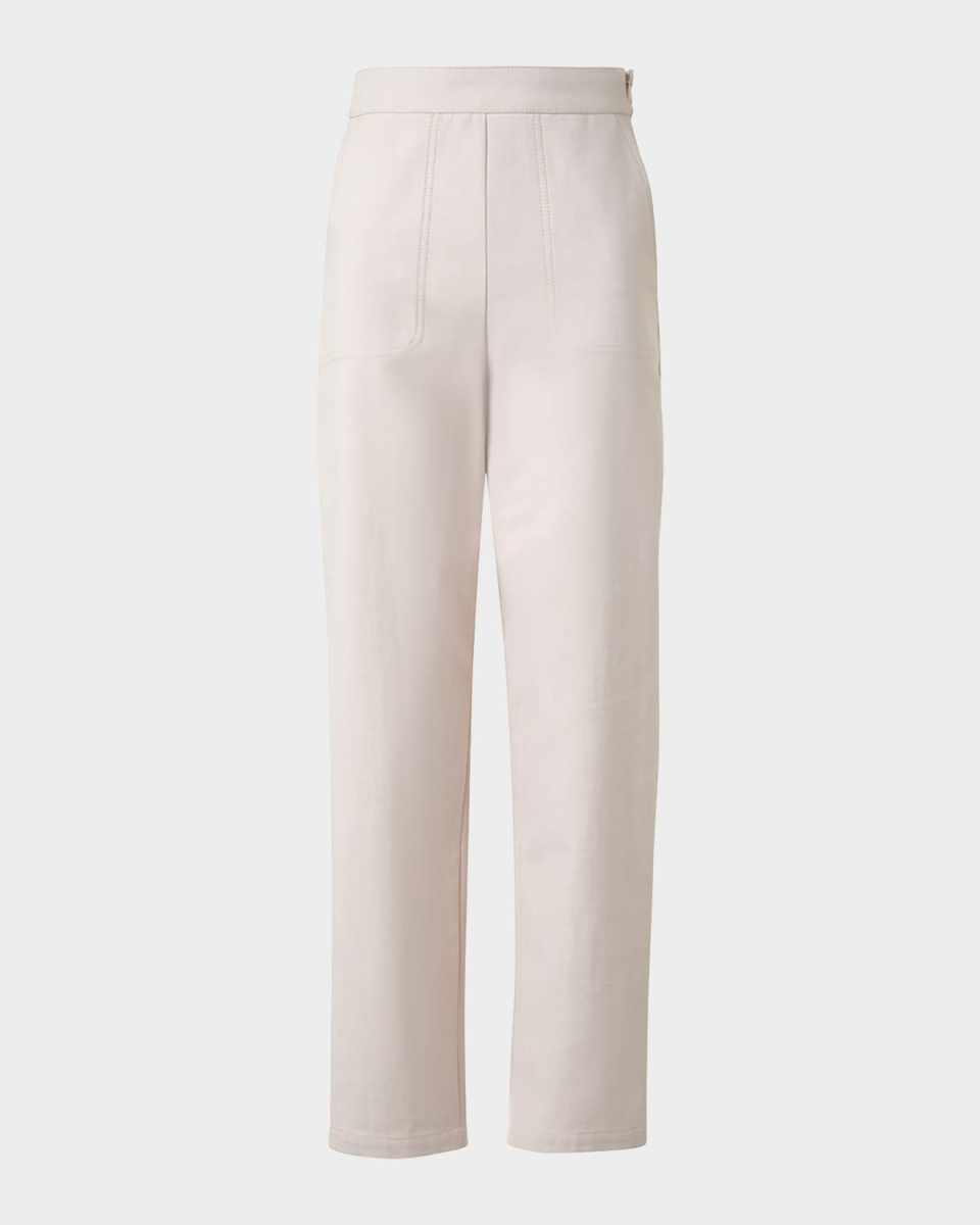 Flynn Stretch Denim Conical-Leg Ankle Pants
